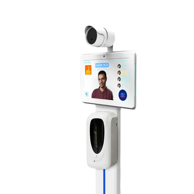 

Floor stand LCD Screen Measurement Detector Camera Face Recognition Body Temperature Instrument