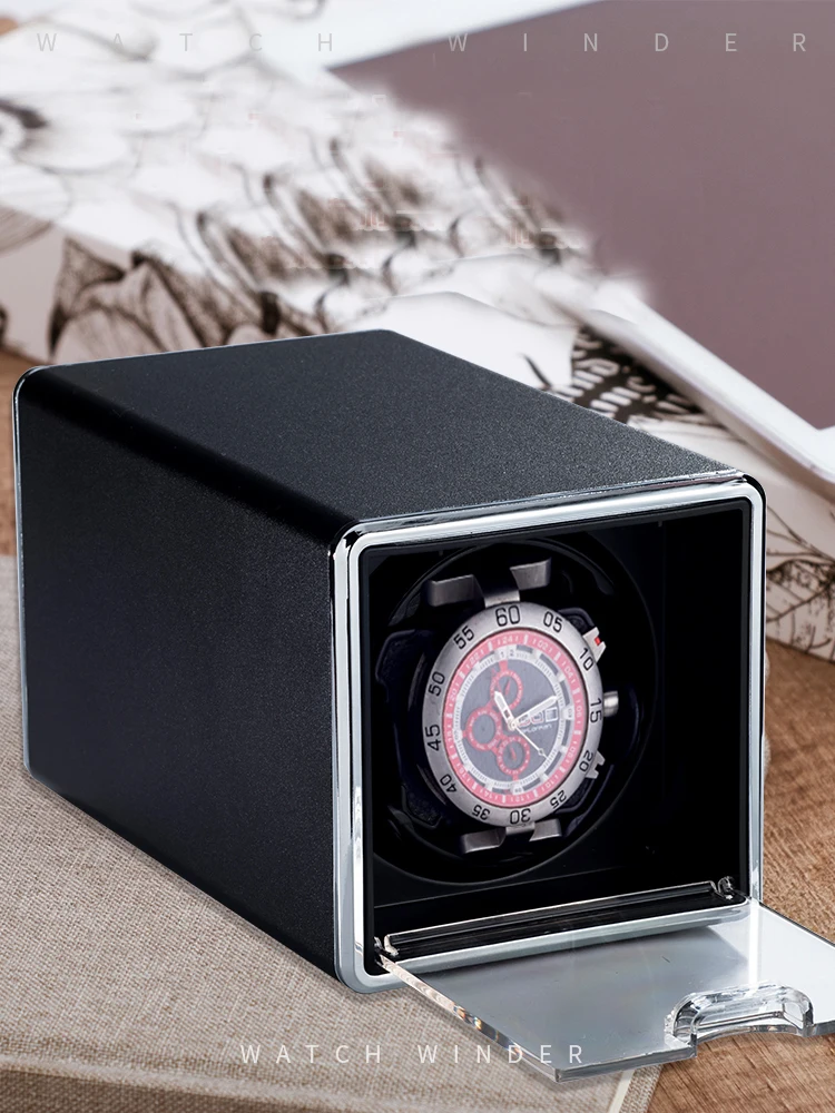 Luxury Automatic Watch Winder Box for Mechanical Watches with USB and Battery Option, M... - SKU LAWW1226 - UGI Packaging