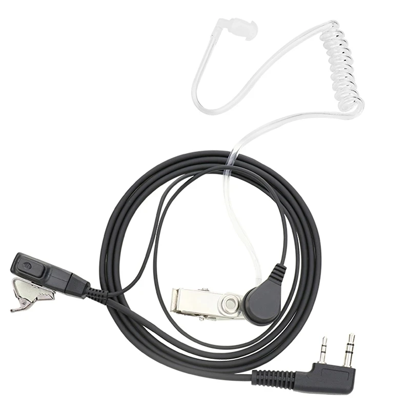 

Covert Acoustic Air Tube Mic Microphone Earphone Earbud Headset Earpiece Headphone For Kenwood Baofeng Walkie Talkie Radio