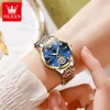 OLEVS 6608 Automatic Mechanical Watch For Women Deep Waterproof Luminous Moon Phase Hand Clock Original Luxury Women's Watches 3