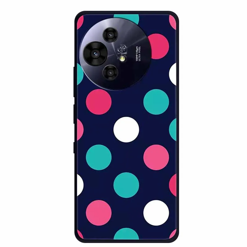 Black Silicone Protective Back Cover - Stylish and Durable Bumper Coque for TCL 50 Pro NxtPaper 5G
