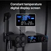 Luxury Black Gold Digital Shower Set Thermostatic Shower System Rainfall Spa Shower Head Brass Bathtub Faucet Digital Shower Set 4