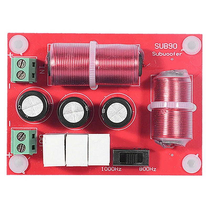 

Профессиональный делитель частоты сабвуфера, 120 Вт, для динамиков 4-8 дюймов, фильтр, музыкальный звук, 800 Гц, 1000 Гц, 1 шт.