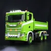 RTR 770S LESU RC Hydraulic Dump Truck 6x6 1/14 Remote Control 3 Ways Tipper Dumper 3 Speeds Vehicle Light Sound Set Smoking Unit 1