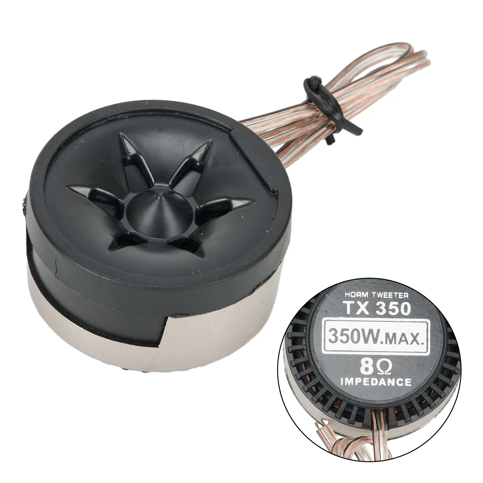 2pcs 자동차 라우드 스피커 6KHz-40KHz 91dB 8Ω 12V 350W 자동차 스피커 오디오 트위터 내장 크로스오버 오디오 스피커 박스 액세서리