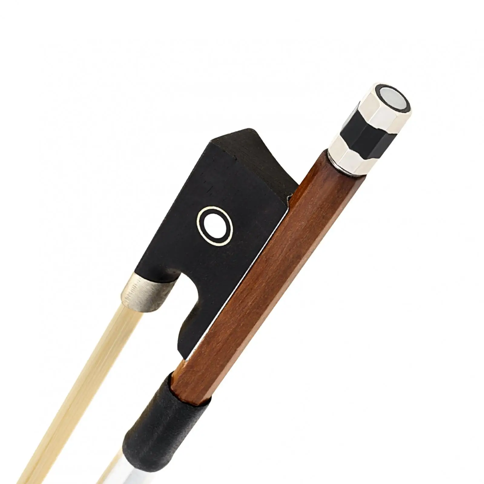 Brazilwood White Horsehair Ebony Frog Violin Bow Fiddle Bow Violin Accessories 1/4 4/4 4 Styles for Optional