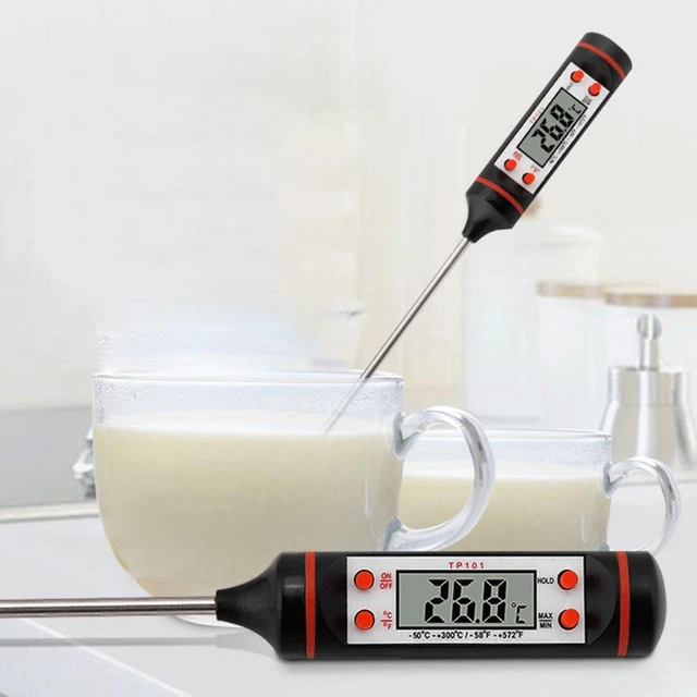 2 Colors Unique Cooking Oil Thermometer Stainless Steel Kitchen