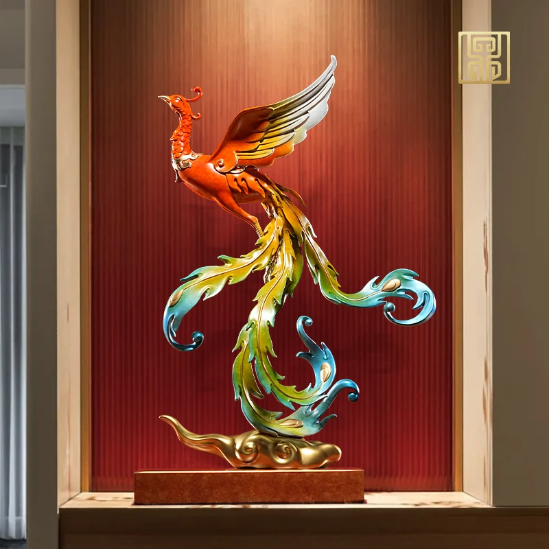 All Copper Dragon Shape Auspicious Decoration, Home Office Living Room TV Cabinet Wine Wedding Housewarming Gift Decoration, 1Pc