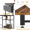L Shaped Computer Desk with Reversible Shelves, Gaming Desk Study Writing Desk for Home Office Bedroom Small Space 5
