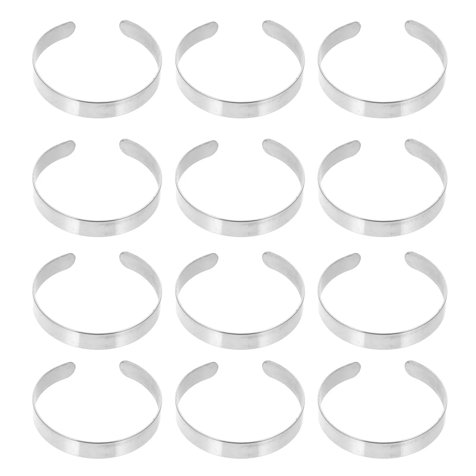 

10 Pcs Bracelet Core Engraving Blanks Jewelry Adjustable Bracelet Blanks Adjustable Jewlery Making Arc Curved