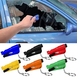 Marteau de sécurité multifonction 3 en 1 pour véhicule, brise vitre, outil de sauvetage pour clé de voiture, brise vent 