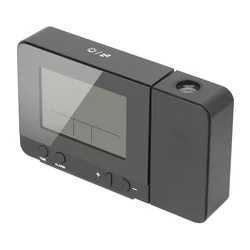 Enhance your product title to capture attention and highlight its key features without mentioning specific models or compatibilities:

Versatile LED Alarm Clock with Projector, Backlight, and Indoor Temperature & Humidity Display (Black)