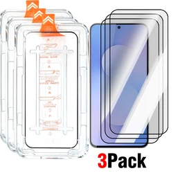 HD Tempered Glass Screen Protector with Easy Install Tool, Scratch Resistant Full Cover - Samsung S25 FE (3Pack)