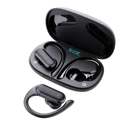Wireless Bluetooth Earbuds with Microphone - Sports & Sweat - Resistant Design (Black)