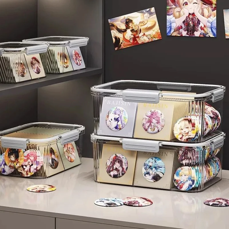 

Настольная коробка для хранения, Органическая корзина для закусок, коробка для сортировки, акриловая прозрачная изоляционная коробка, пищевая герметичная коробка для хранения