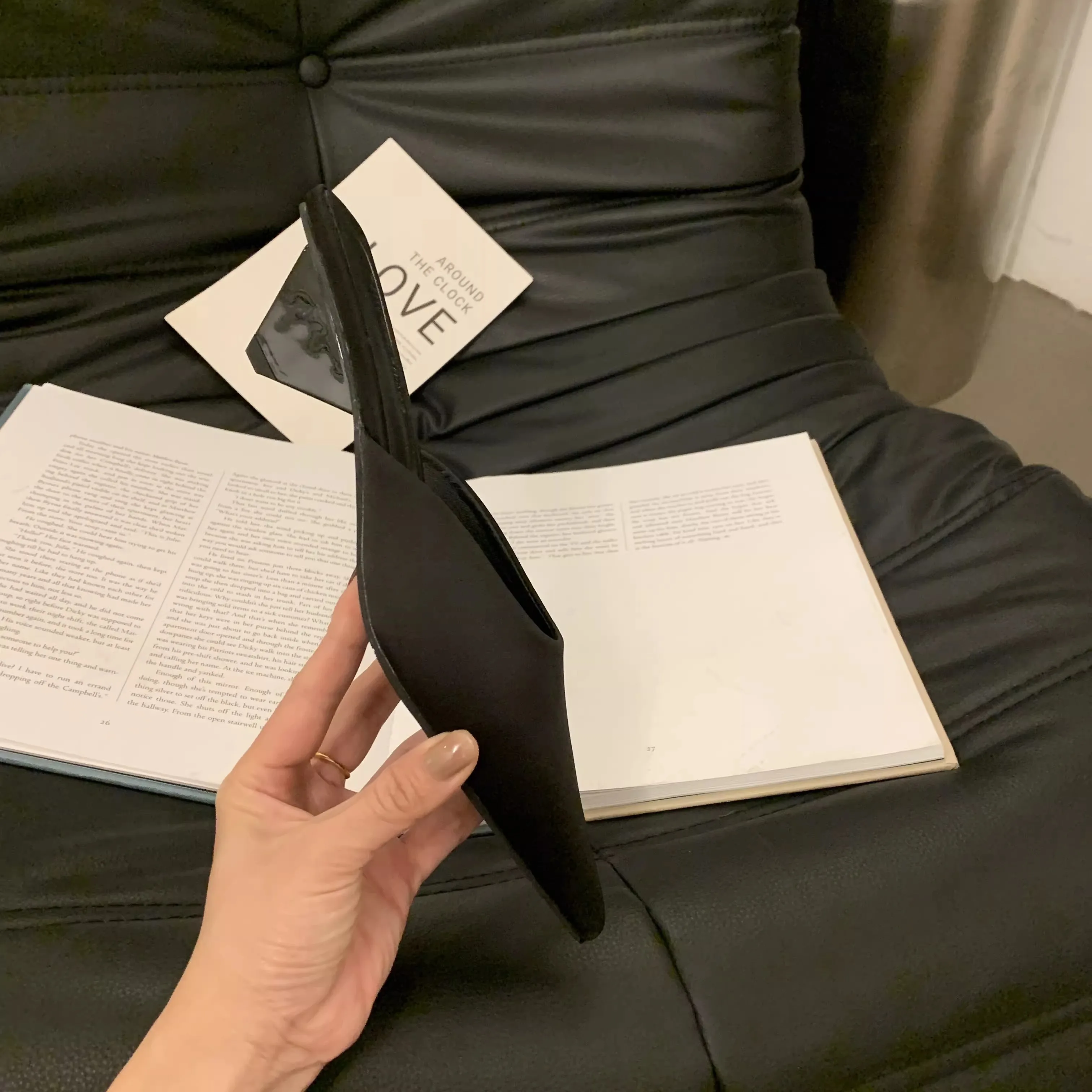 شبشب بغال مدبب للنساء ، لون الحلوى ، فستان أنيق لل...