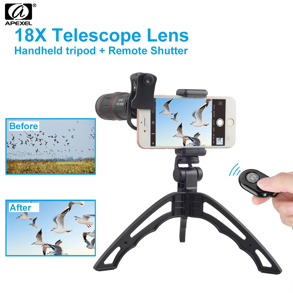 18x Telescope Mobile Phone Zoom Lens Mobile Phone Lens Apexel 18x