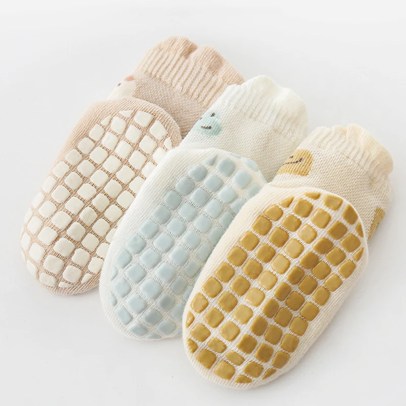 Chaussettes mi-mollet coordonnantes en maille pour bébé, nouveau-né, tout-petit, coton, tout-petit, chaussette de sol pour bébé, garçons, filles, doux, désossé, 0-5 ans, été, nouveau