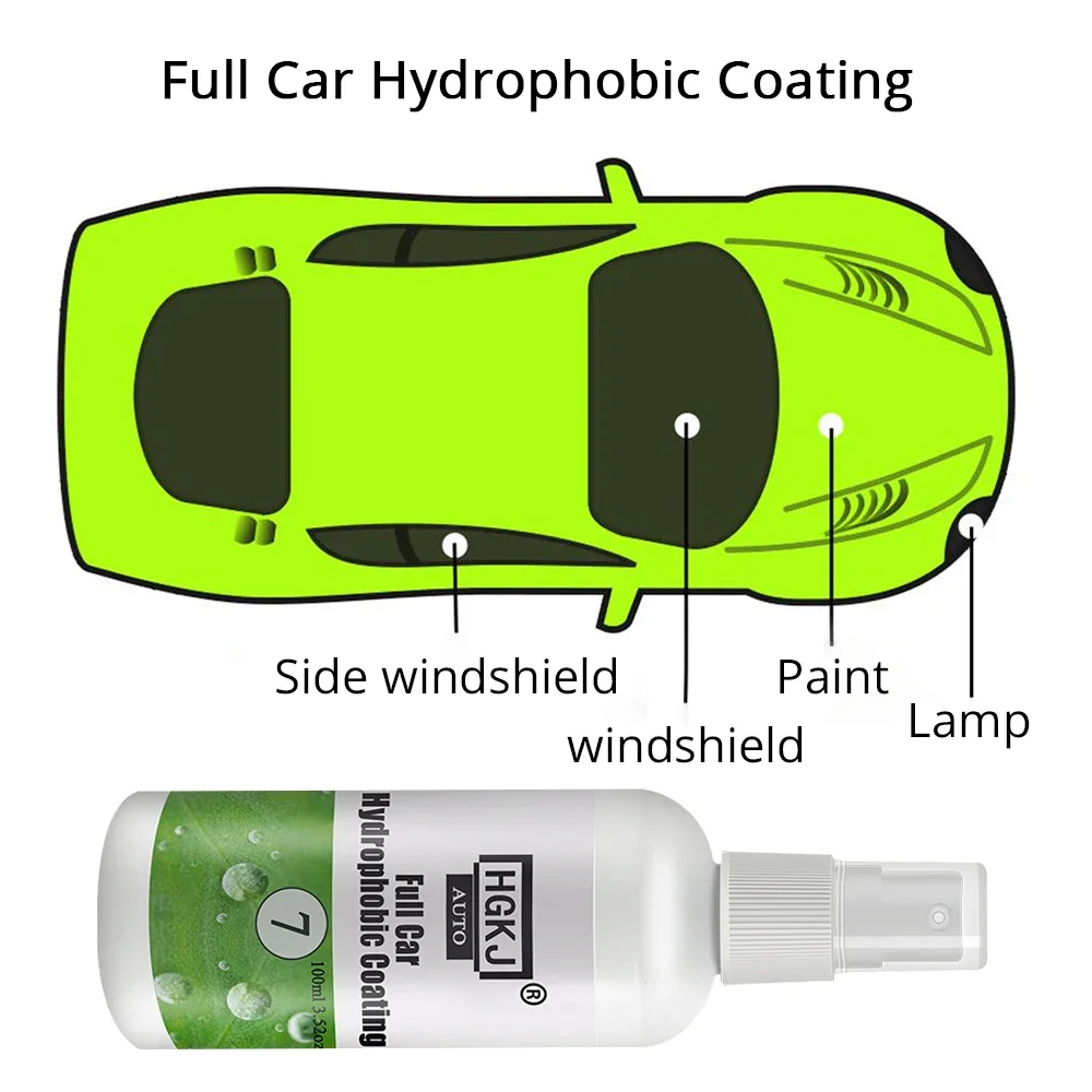 20ml/50ml/100ml Car Cleaning Paints Cleaner Polishes Hydrophobic Water Rains Repellent Spray Auto Windshield Glass Nano Coating