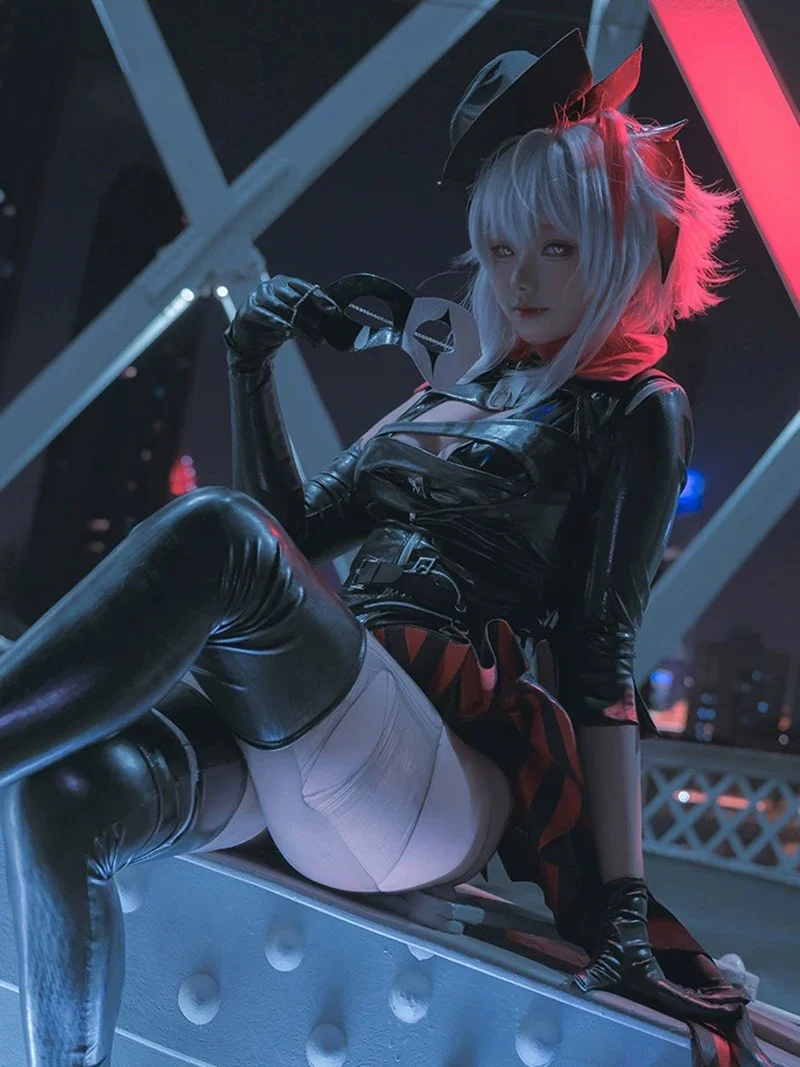 

Game Arknights Wanted W Cosplay Costume Arknights Ambience Synesthesia 2023 Sexy Women Dress Unifrom Halloween Party Outfit