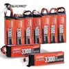 SUNPADOW 2S 3S 4S Lipo Battery for 3300mAh 4000mAh 6500 7.4V14.8V 130C TRX RC Buggy Truggy Vehicle Car Tank Monster Truck Hobby 1