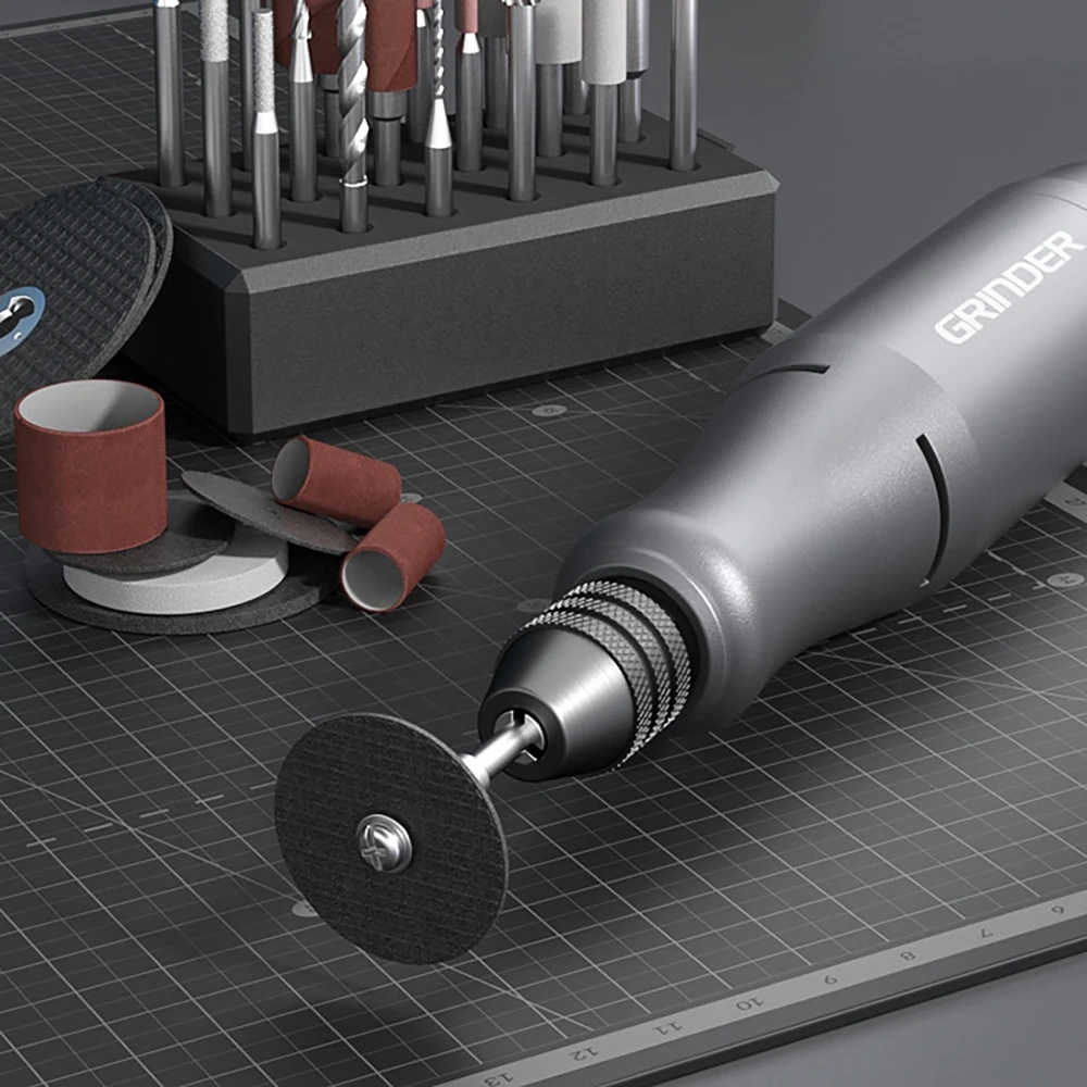 Mini Elektrikli Öğütücü El Taşlama Parlatma Makinesi Elektrikli Yeşim Oyma Aracı Mikro Elektrikli Matkap 20 Matkap Uçları ile