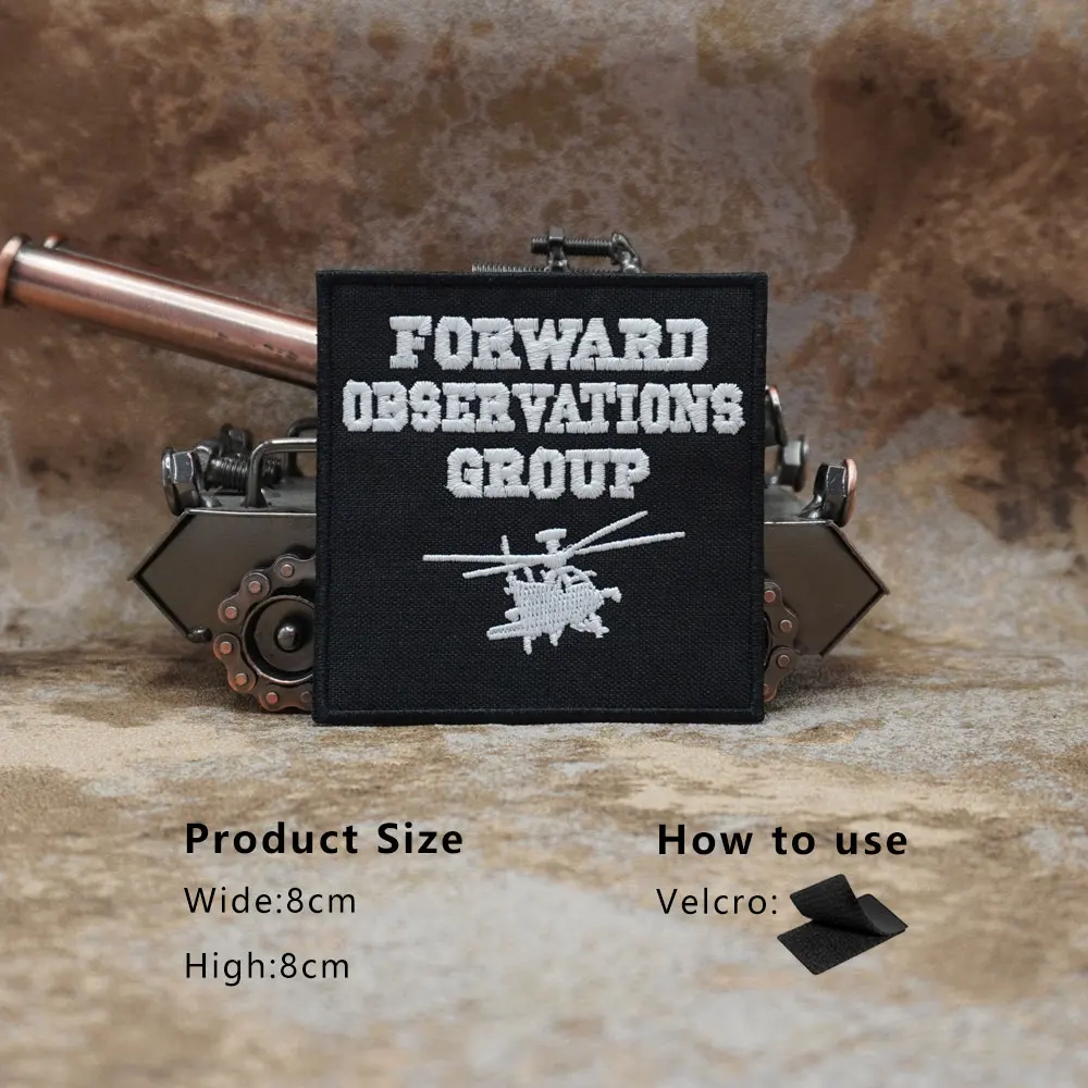 Forward Observations Group 刺繍パッチ、絶妙で高品質、衣類に使用