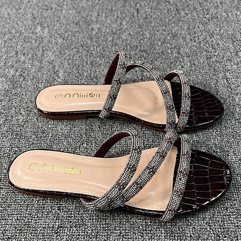BOM DIA FLAT MULE 1A3R5M Cool Effortlessly Stylish Slides 2 Straps With  Adjusted Gold Buckles Women Summer Slippers From 51,84 €