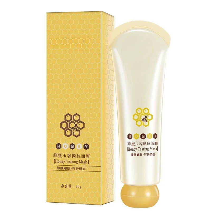 

New Honey Tearing Mask Peel Mask Oil Control Blackhead Remover Peel Off Dead Skin Clean Pores Shrink Facial Care Face Skincare