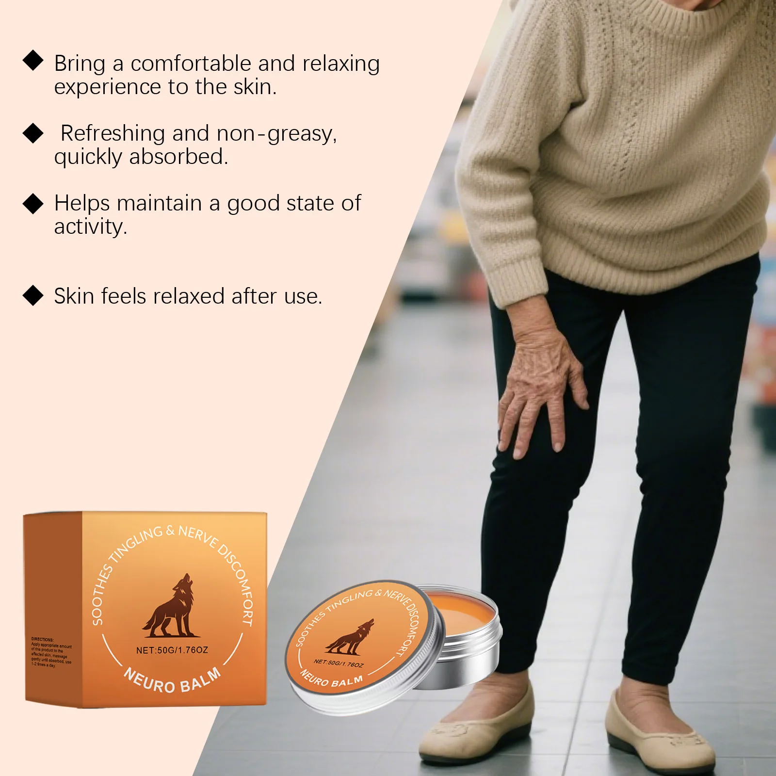 Body Care Cream Maintain Joints Relieve Discomfort Improving Soreness Enhance Vitality Soothing Epidermis Body Nourishing Cream - 2