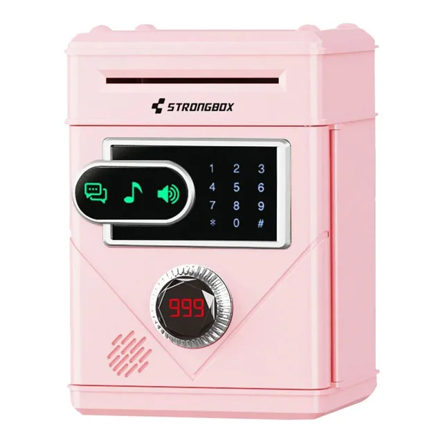 Piggy Bank Electronic Children Touch Screen Automatic Counting Piggy Bank Touch Screen Saving Money Music Bank Atm Birthday Gfit 5