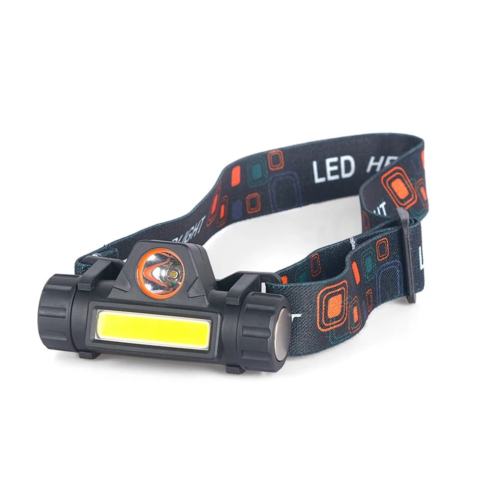 

Waterproof LED Headlamp Super Bright Head Torch USB Rechargeable COB Headlight Micro USB Charging Q5 Glare/COB Glare For Outdoor