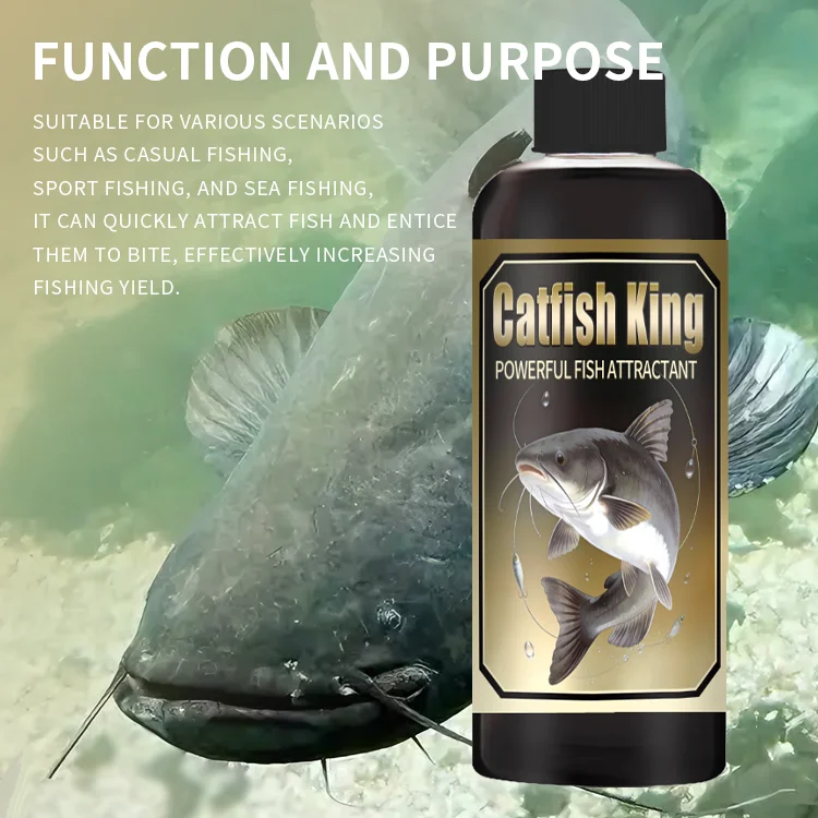 1/2 Stück Catfish King Catfish Frenzy Langlebiger flüssiger Lockstoff zum Sperrfischen – Allzweck-Süß-/Salzwasser usw – Detail 9