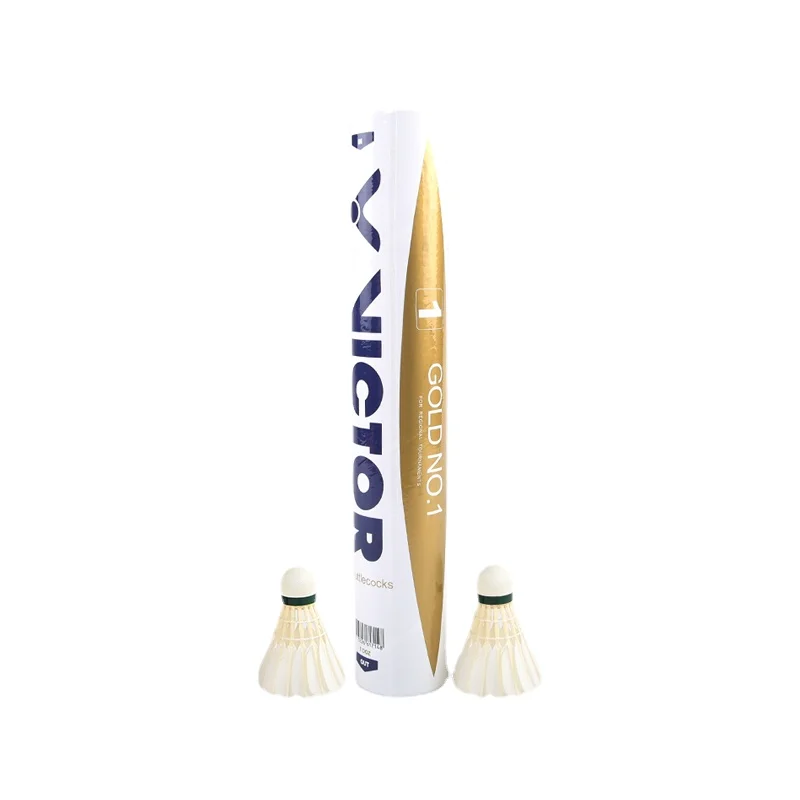 Badminton Shuttlecock Original Victor High Level Gold For Tournament Feather Shuttlecock Ball