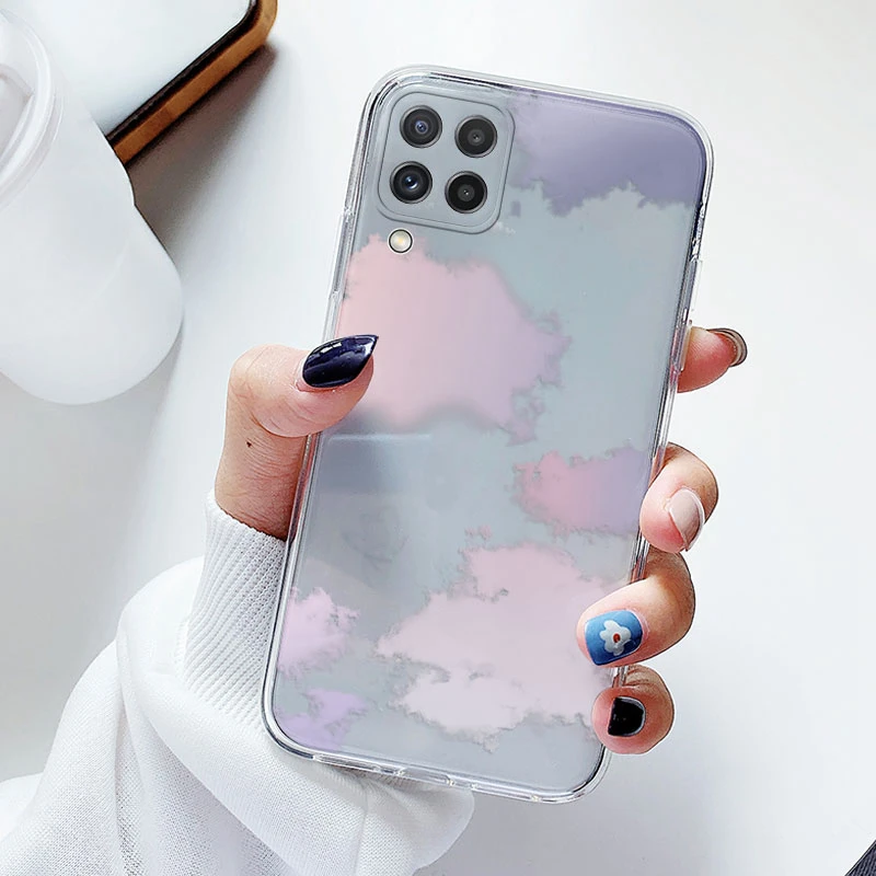 Floral Silicone Transparent Soft Phone Case with TPU Flower Design