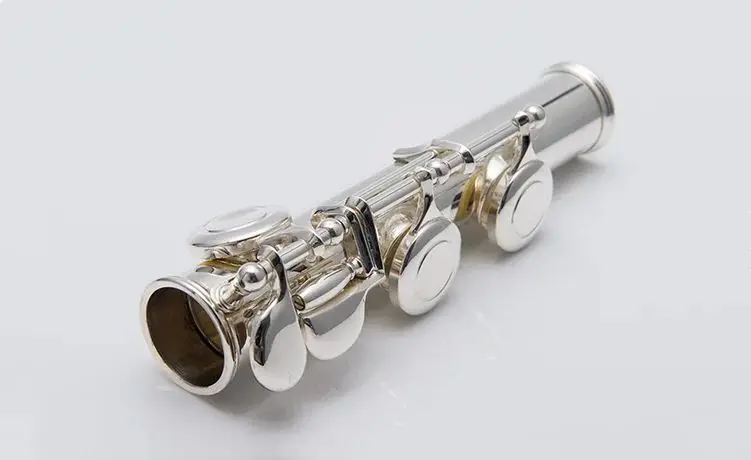 JM MCL 300 Open/Close Hole C Flutes 16 Keys Silver Plated Flute Set Musical Instrument With Flute Stand Case Cleaning Tool