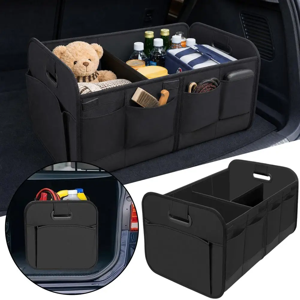 Foldable Oxford Cloth Car Trunk Storage Organizer with Handles
