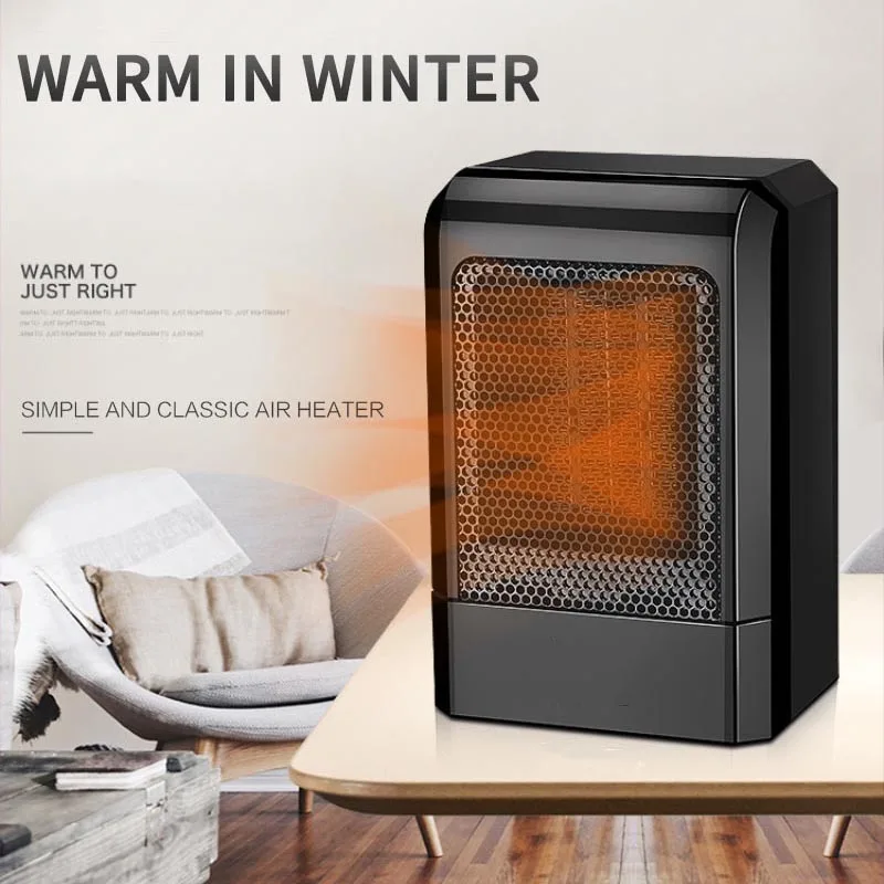 

Fan Heater For Home 500W Mini Home Heating Electric Heater Electric Warm Air Fan Office Room Heaters Handy Air Heater Warmer Fan