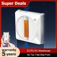 Liectroux YW710 Robot Window Cleaner Laser Sensor,Double Water Spray,Strong Vacuum,Home Wall Glass Cleaning Robot,App Control
