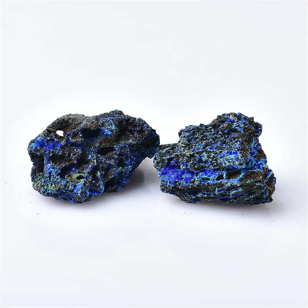 Cristallo Naturale Azurite Pietra Grezza Azurite E Malachite Energia Simbiotica Decorazione Esemplare Di Pietra Grezza