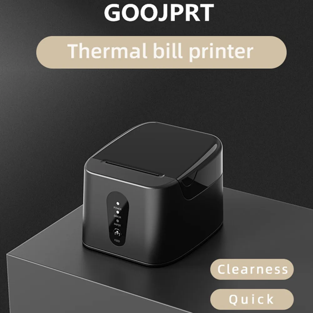 

JP58B Catering Take Out Supermarket Logistics POS Cash Register Bill USB Bluetooth 58mm Thermal Receipt Printer