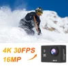 Action Camera AT-Q1 Ultra HD 4K30FPS 16.0MP Wi-Fi 2.0" Screen 170D DVR Webcam Underwater 30M Helmet Video Recording Sport Camera 3