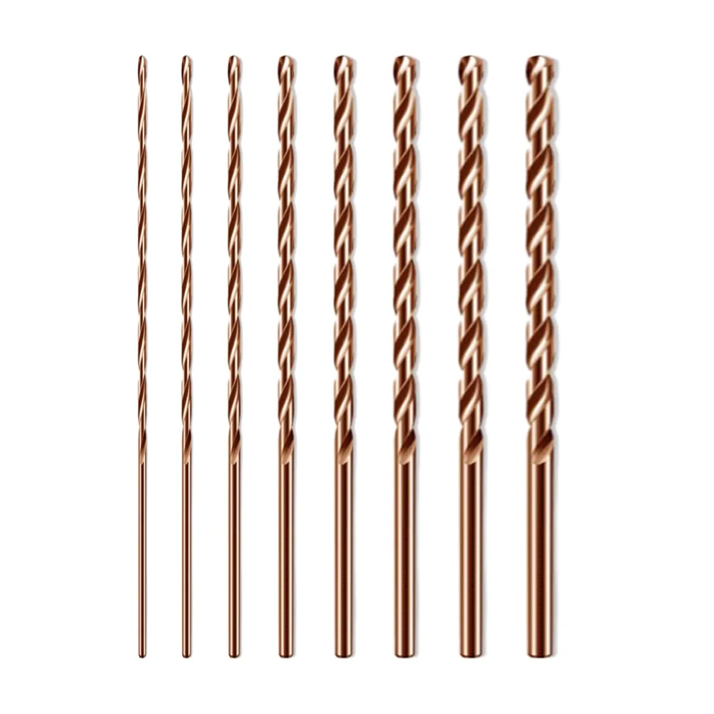 3.06.5mm CobaltContaining Extended Drill Bit Set HSS M35 Gun Drill