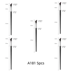 Precision Ultra - Thin Eyeliner & Eyebrow Brush for Detailed Makeup Application (A181 5PCS)