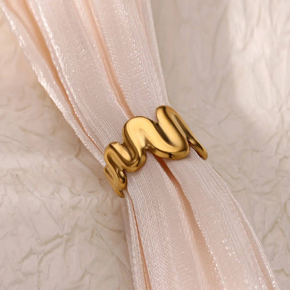 Gold Stainless Steel Rings For Women