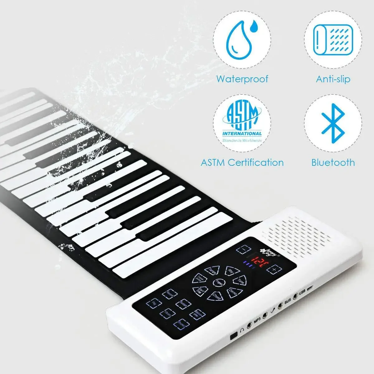 

Midi Controller Musical Keyboard Professional Electronic Piano Battery Roll Up Piano Music Synthesizer Musical Instrument