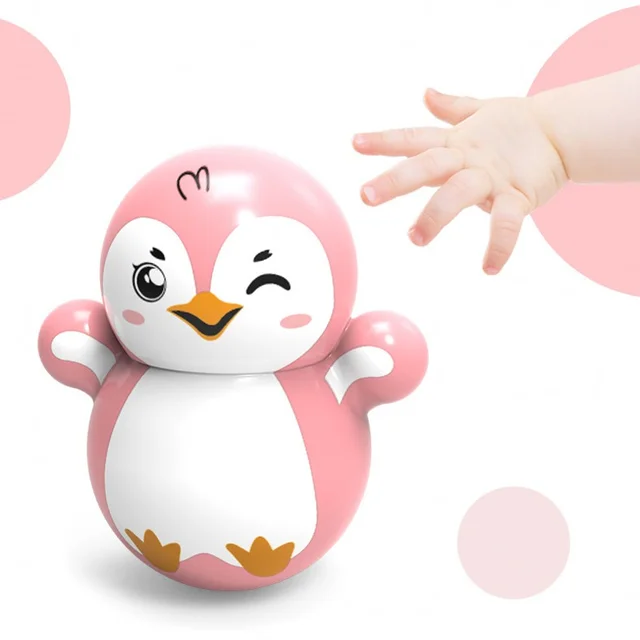 Round-bottomed Doll Christmas Snowman Penguin Tumbler Roly-poly Mini Baby Small Ornament Swing Toy Home Living Room Decoration 1