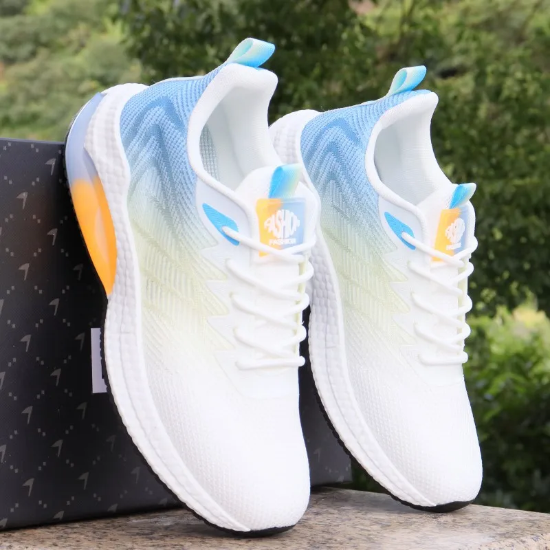 

Кроссовки мужские сетчатые на шнуровке, легкие кеды, Вулканизированная подошва, Повседневная прогулочная обувь