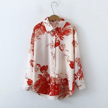 Camicetta Moda Casual Camicie estive per donna Abbigliamento Abbigliamento donna T-shirt vintage Y2k Top Tees Streetwear Stampa Autunno
