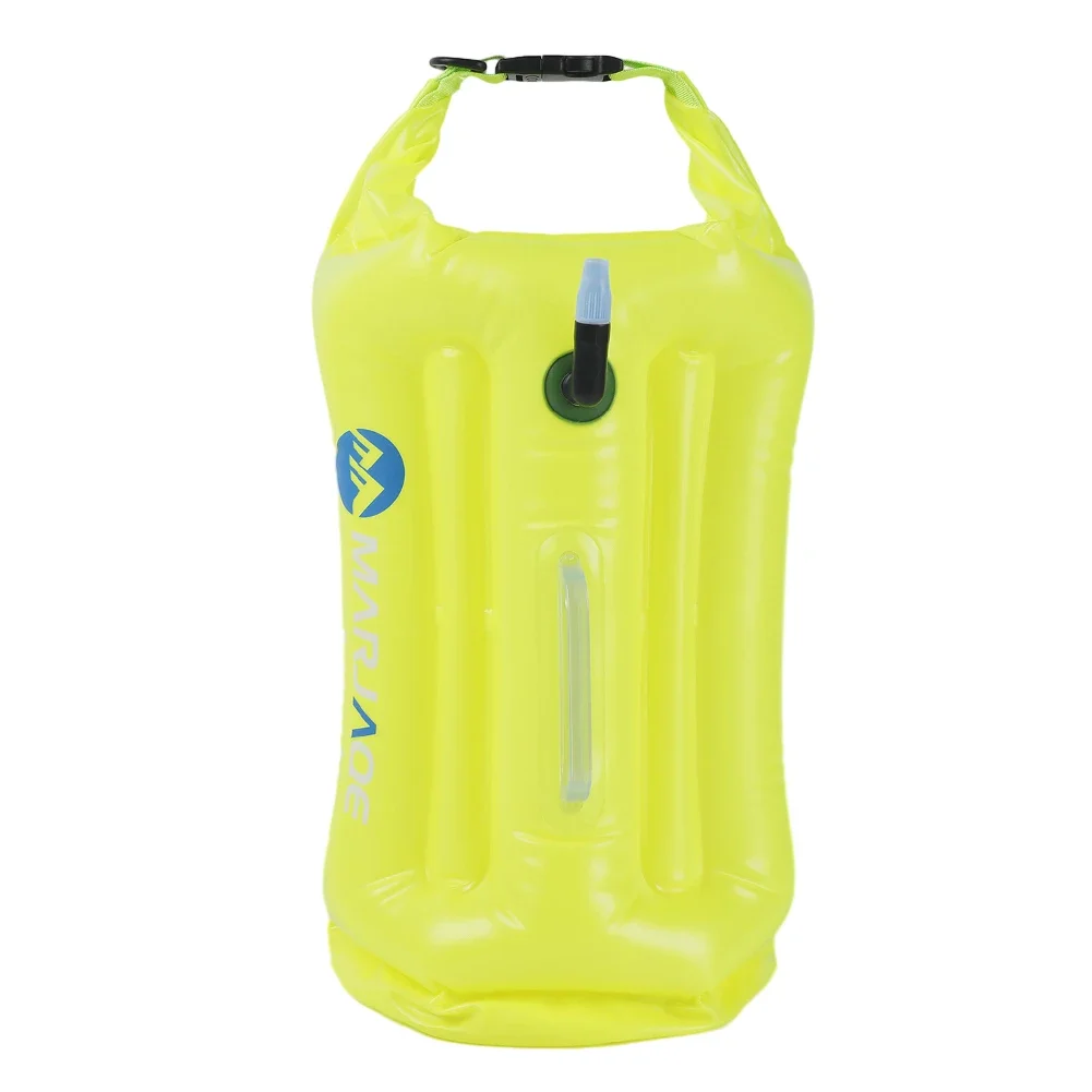 20L Tow Float Dry Bag with Storage Room Inflatable Waterproof Bag Float Swim Safety Swim Buoy for Boating Fishing Camping